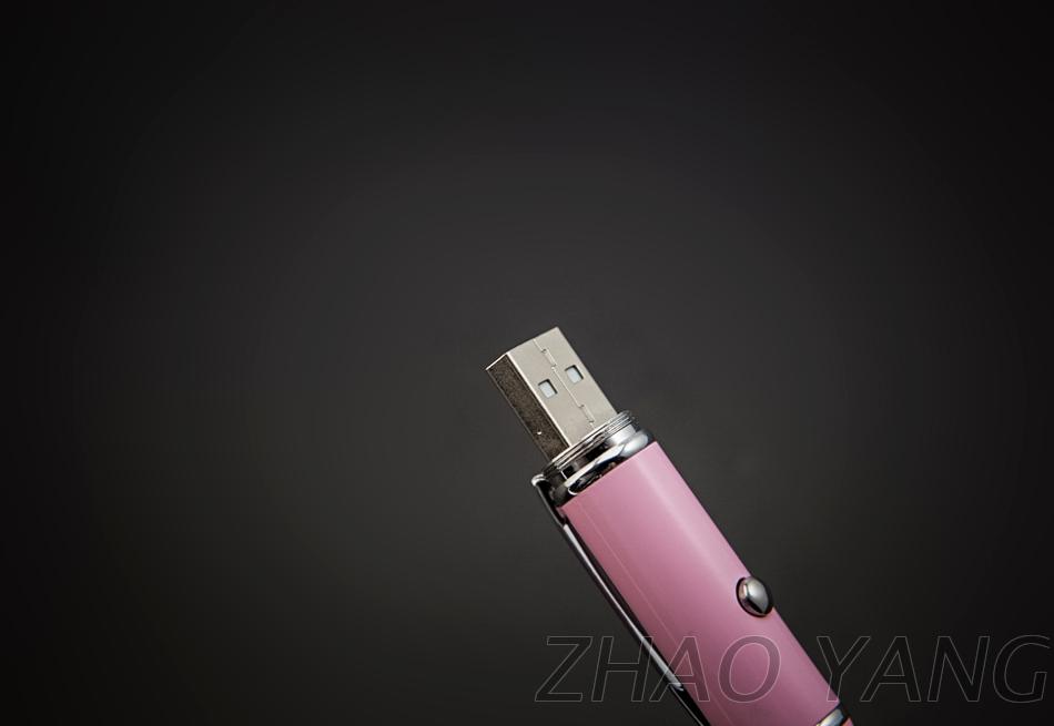 新色登場 玫瑰金, 香檳金 電容式觸控筆, 原子筆+充電雷射+USB- 4合1